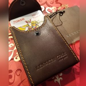 Kenneth Cole playing cards in beautiful leather case